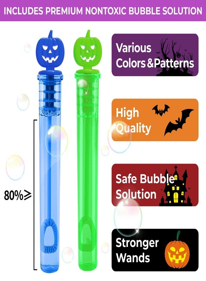 AuroTops 300 PCS Halloween Mini Bubble Wands,Halloween Party Favors for Kids Halloween-Themed Gifts Bubbles Bulk for Trick or Treat Toys for Kids Goodie Bags Stuffers Classroom Prizes,10 Colors - Image 3